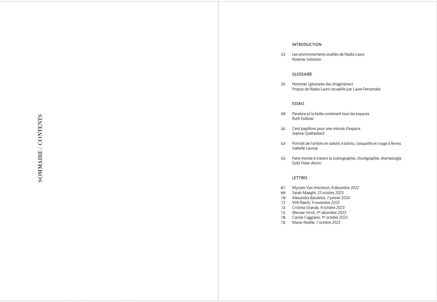 Nadia Lauro – NADIA LAURO .  SCENOGRAPHIES - NADIA LAURO .  SCENOGRAPHIES 2025